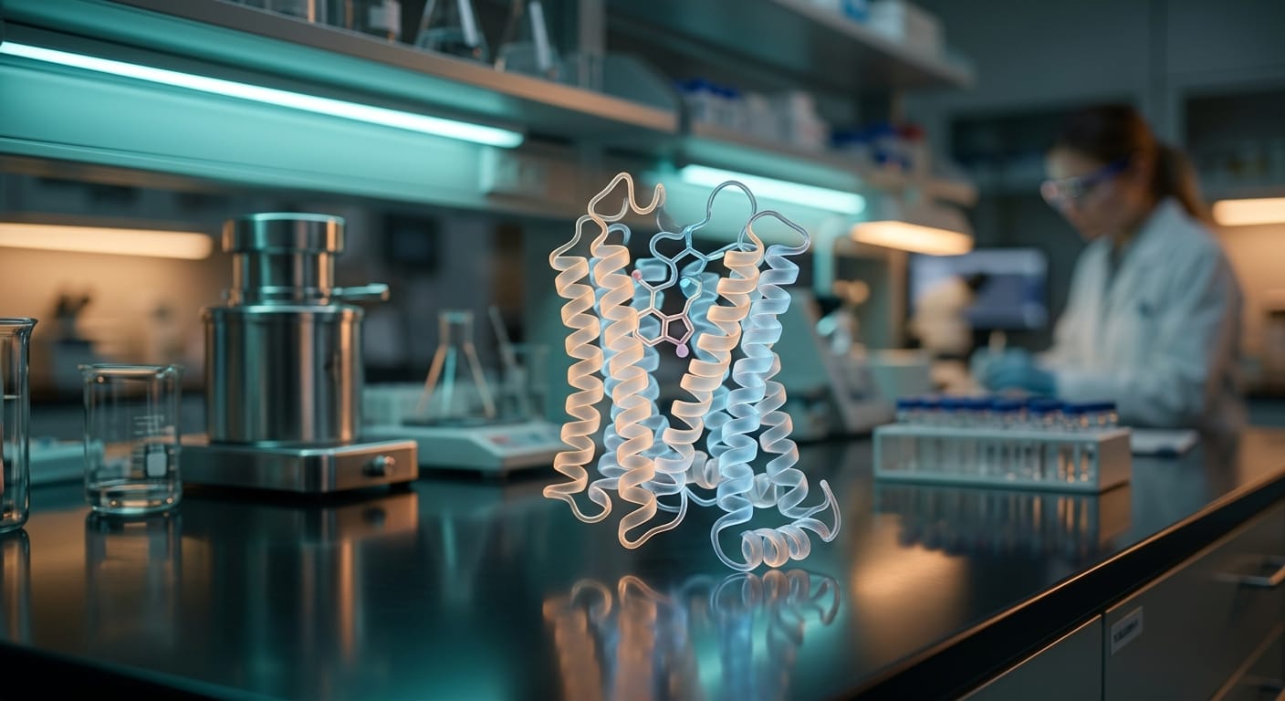 Molecular serotonin receptor model in a modern neuropharmacology laboratory setting